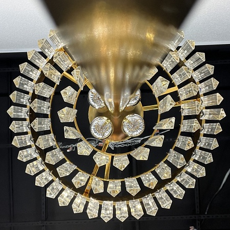 Торшер Rh 1920S Odeon Clear Glass Floor Lamp Gold Imperiumloft 241415-22 - фото