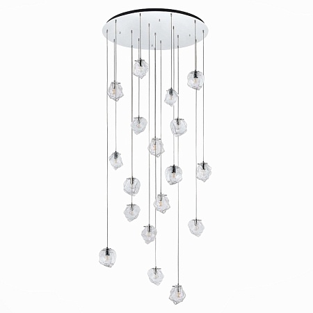Светильник подвесной ST-Luce Хром/Прозрачный E14 18*40W SL1175.103.18 - фото