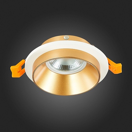 Св-к встр. Белый GU10 1*50W IP20 D92xH38 220V Без ламп ST206.258.01 - фото