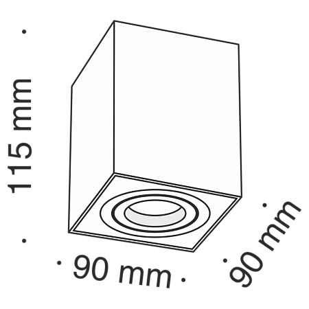 Потолочный светильник Technical C017CL-01S - фото
