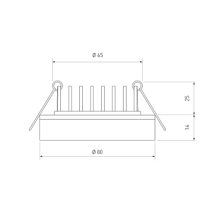 Точечный светодиодный светильник DSKR80 5W 3300K Elektrostandard - фото