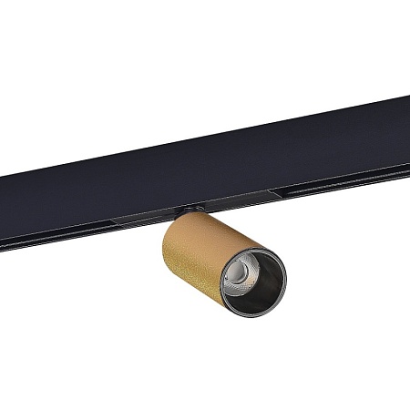 Магнитный трековый светильник Золотистый LED 1*12W 3000K 500Lm Ra>90 IP20 D50xH173 48VV ST807.236.12 - фото