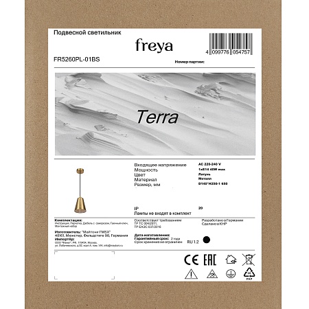 Подвесной светильник Freya FR5260PL-01BS - фото