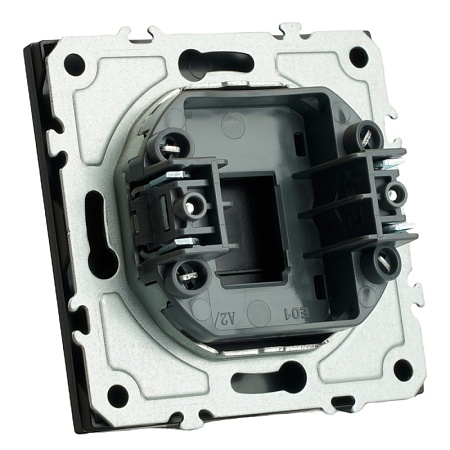 Заглушка (механизм), серия Эмили, черный уголь, soft touch, RST00-5116-05 - фото