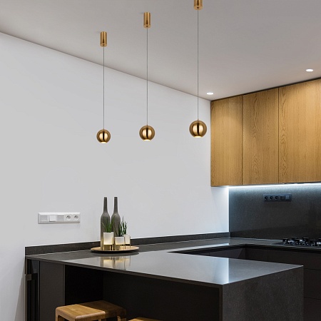 Подвесной светодиодный светильник 50215/1 LED бронза Elektrostandard - фото