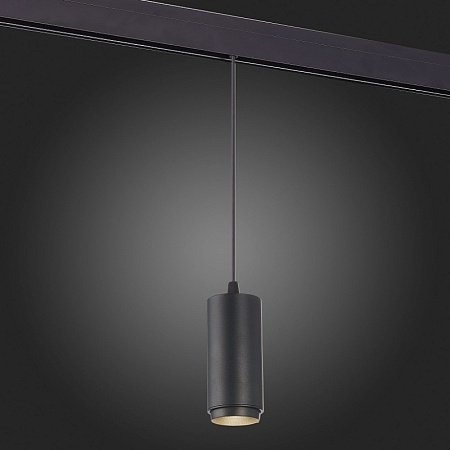 Магнитный трековый светильник подвесной ZOOM Черный LED 1*6W 3000K 667Lm Ra>80 10-60° I ST357.433.06 - фото