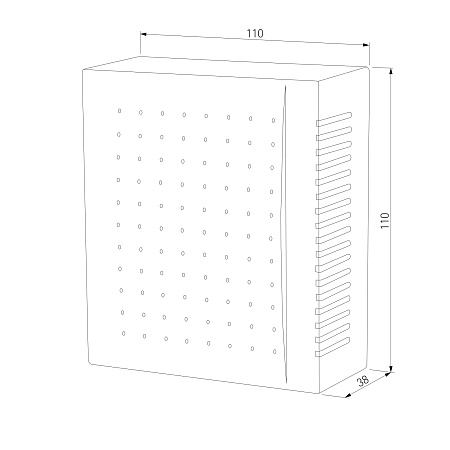 Звонок электромеханический 1M IP44 DBQ26M WM белый Elektrostandard - фото