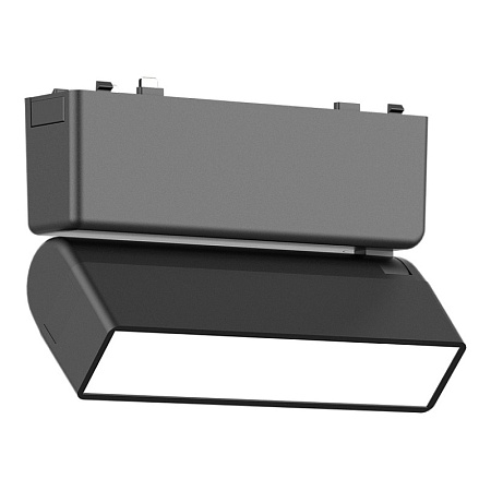 Магнитный трековый светильник Черный LED 1*5W 3000K 260Lm Ra>90 IP20 L122xW26xH80 48V ST676.436.05 - фото