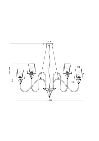 Люстра Maytoni Florero MOD078PL-09CH - фото
