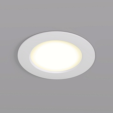 DK3046-WH Встраиваемый светильник, IP 20, 5Вт, LED, белый, пластик - фото