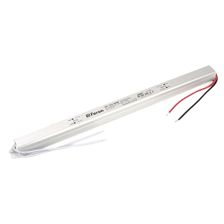 Трансформатор электронный для светодиодной ленты 60W 12V (драйвер), LB001 FERON - фото