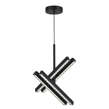 Светильник подвесной ST-Luce черный/прозрачный LED 1*43W 4000K SL1018.413.04 - фото