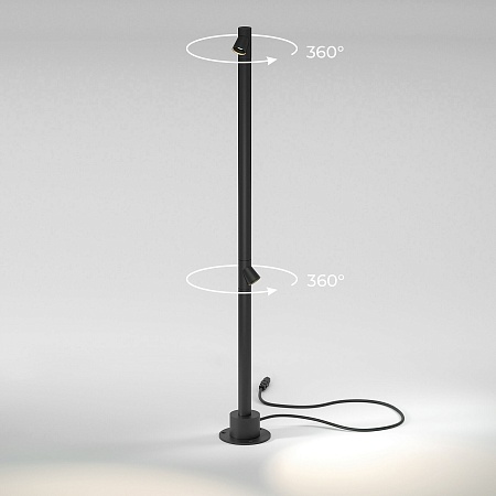 Светильник садово-парковый светодиодный Rone черный 35175/F черный Elektrostandard - фото