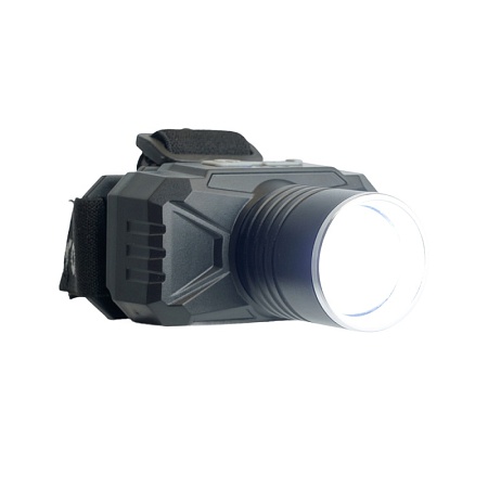 Фонарь налобный FERON TH2314 c аккумулятором 20W, 2500mAh IP44, USB type-C, Алюминий - фото