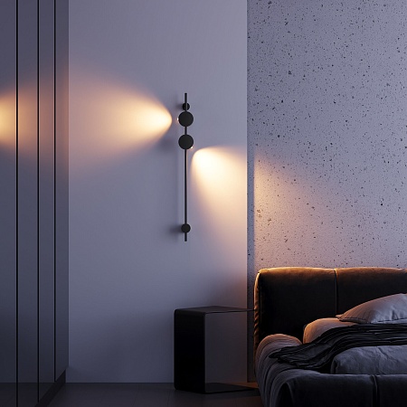 Cветильник настенный светодиодный Illume черный 3000K 40154/LED Elektrostandard - фото