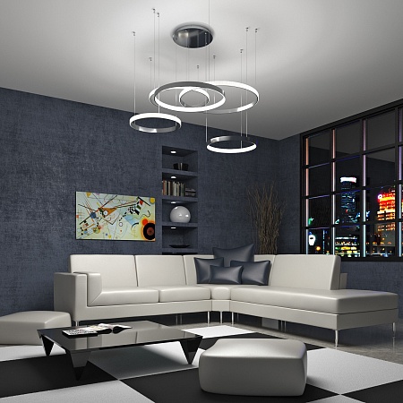 Подвесной светильник Eurosvet 90175/5 хром - фото