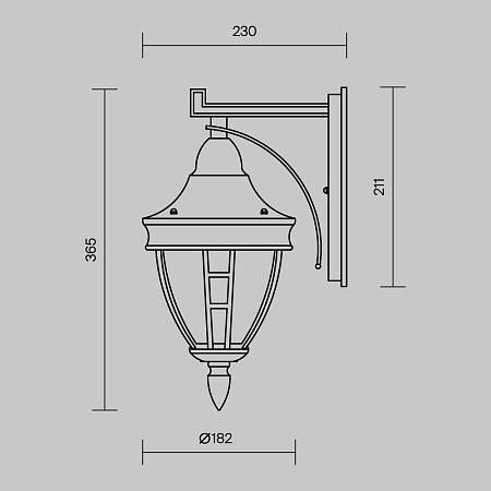 Настенный светильник (бра) Outdoor Rivoli O027WL-01B - фото