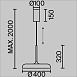 Подвесной светильник Maytoni MOD189PL-L39B3K - фото