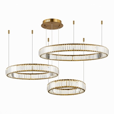 Люстра подвесная ST-Luce Латунь/Прозрачный LED 1*122W 4000K SL1622.313.03 - фото