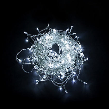 Светодиодная гирлянда Feron CL21 занавес 3*2м  + 3м 5000К, c питанием от сети 230V, с эффектом стробов, белый шнур - фото