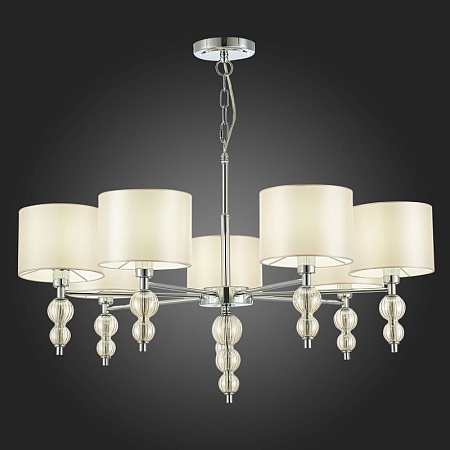 Светильник подвесной Хром/Светло-бежевый E14 7*40W SLE105703-07 - фото