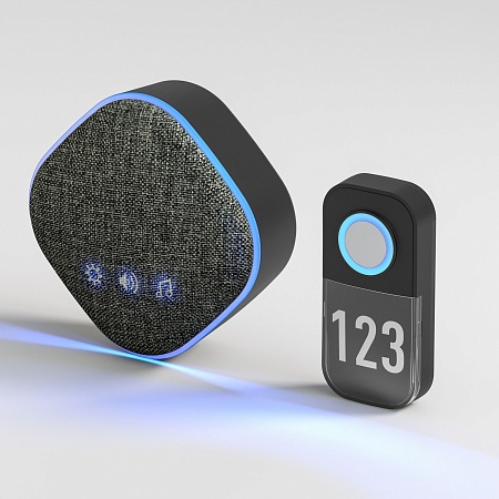 Звонок беспроводной 36M IP20 DBQ29M WL черный Elektrostandard - фото