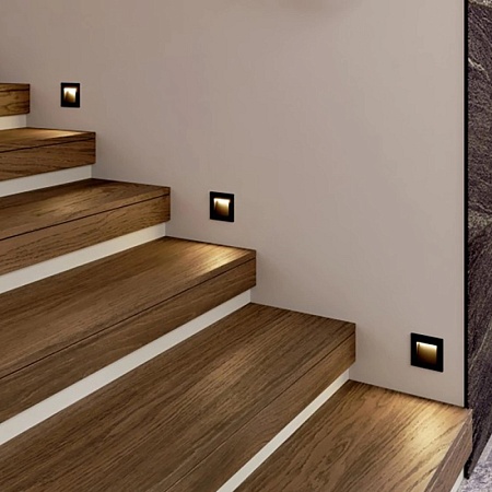 Светодиодный светильник Feron LN013 встраиваемый 3W 4000K, IP65, черный - фото