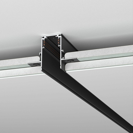 Slim Magnetic Шинопровод встраиваемый под ГКЛ 9,5мм черный (2м) 85209/00 85209/00 Elektrostandard - фото