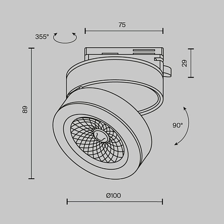 Трековый светильник Technical Magic TR006-1-12W3K-W - фото