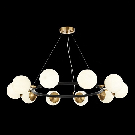 Светильник подвесной Черный, Латунь/Белый E27 10*60W SLE220403-10 - фото