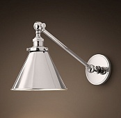 Бра 20Th C Library Single Sconce Silver Imperiumloft 84948-22