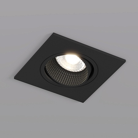 DK3071-BK Встраиваемый светильник, IP 20, 10 Вт, GU5.3, LED, черный/черный, пластик - фото
