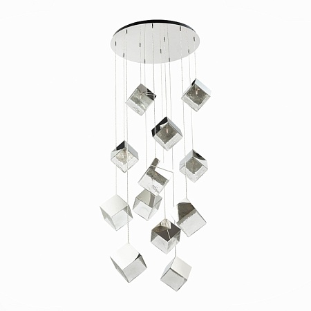 Светильник подвесной ST-Luce Хром/Прозрачный, Хром G9 12*5W SL1182.103.12 - фото