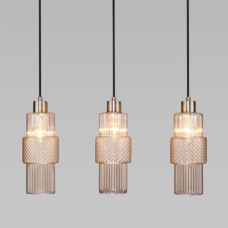 Подвесной акцентный светильник Eurosvet 50209/3 бронза - фото