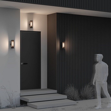 Настенный светильник (бра) Outdoor Conf O451WL-01GF - фото