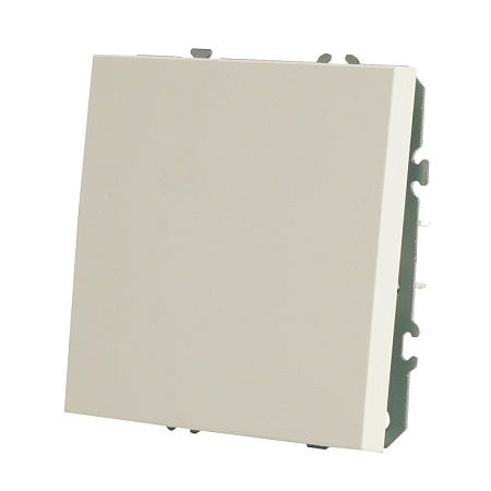 Переключатель 1-клавишный (механизм), STEKKER, 250В, 10A, серия Эмили, RSW10-5105-01, белый фарфор, soft touch - фото