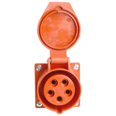 Розетка стационарная ST-115 16А 380В 3P+PE+N IP44, RST16-115-44, Stekker - фото