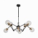Люстра потолочная ST-Luce Черный, Золото/Прозрачный E27 8*40W (из 2-х коробок) SL234.402.08 - фото