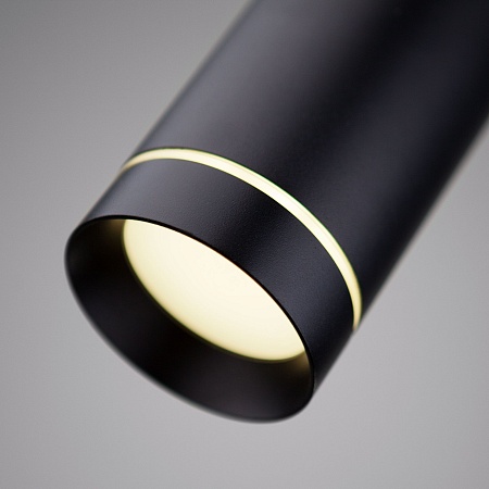 Подвесной светодиодный светильник DLR023 12W 4200K черный матовый Elektrostandard - фото