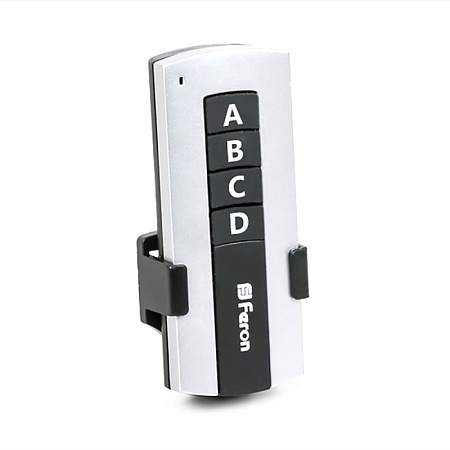 TM78 Выключатель дистанционный 230V 1000W 4-х канальный 30м с пультом управления, черный/серебро - фото