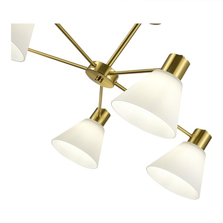Светильник потолочный Латунь/Белый E27 5*60W SLE1561-302-05 - фото