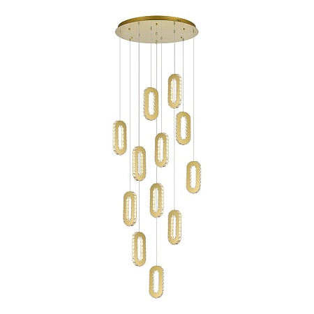Светильник подвесной ST-Luce Золотистый/Золотистый, Прозрачный LED 12*9W 3000K SL6506.203.12 - фото