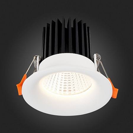 Св-к встр. Белый LED 1*10W 3000K 900Lm Ra>90 38° IP20 D85xH75 170-240V ST703.538.10 - фото