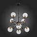 Люстра потолочная ST-Luce Черный, Золото/Прозрачный E27 8*40W (из 2-х коробок) SL234.402.08 - фото