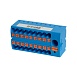 Зажим блочный (групп) для распред.тока нагрузки push-in на 18 точек, сеч 2,5 мм2,690V,41А, 1точка интегр. питание, синий LD580 PTFIX 6-18/25 - фото