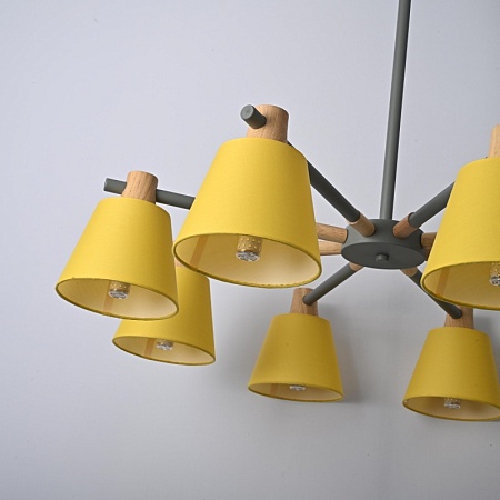 Потолочная Люстра На Штанге Natura A Yellow 8 Imperiumloft 177990-26 - фото