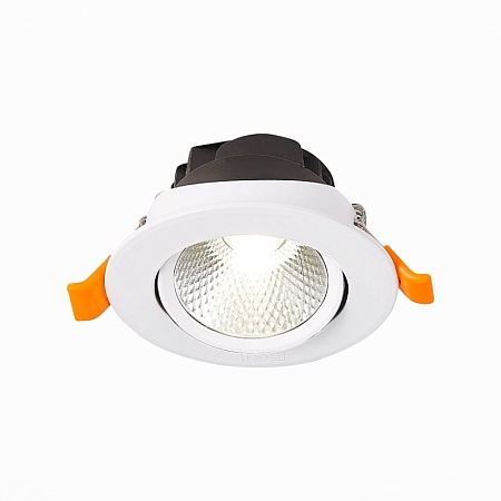 Св-к встр. Белый LED 1*6W 4000K 480Lm Ra80 24° IP20 D86xH50 220-240V ST211.548.06.24 - фото