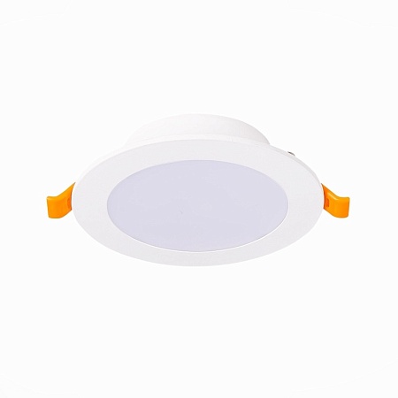 Св-к встр. Белый LED 1*8W 3000K 640Lm Ra80 110° IP20 D120xH30 220-240V ST210.538.08 - фото