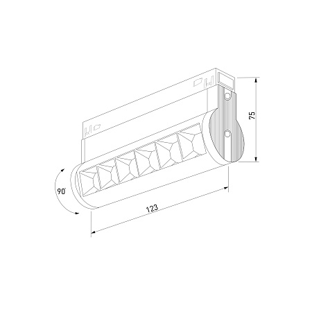 Slim Magnetic Трековый светильник 6W 4200K Alter чёрный 85048/01 85048/01 Elektrostandard - фото