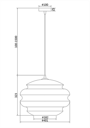 Подвесной светильник Maytoni Ruche P078PL-01AM - фото